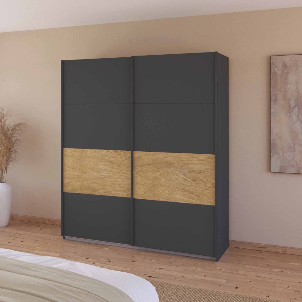 Rauch Malva 2-Door Sliding Wardrobe - 181 CM