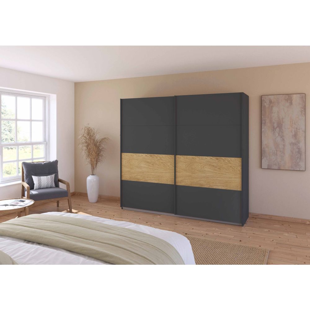 Rauch Malva 2-Door Sliding Wardrobe - 226 CM