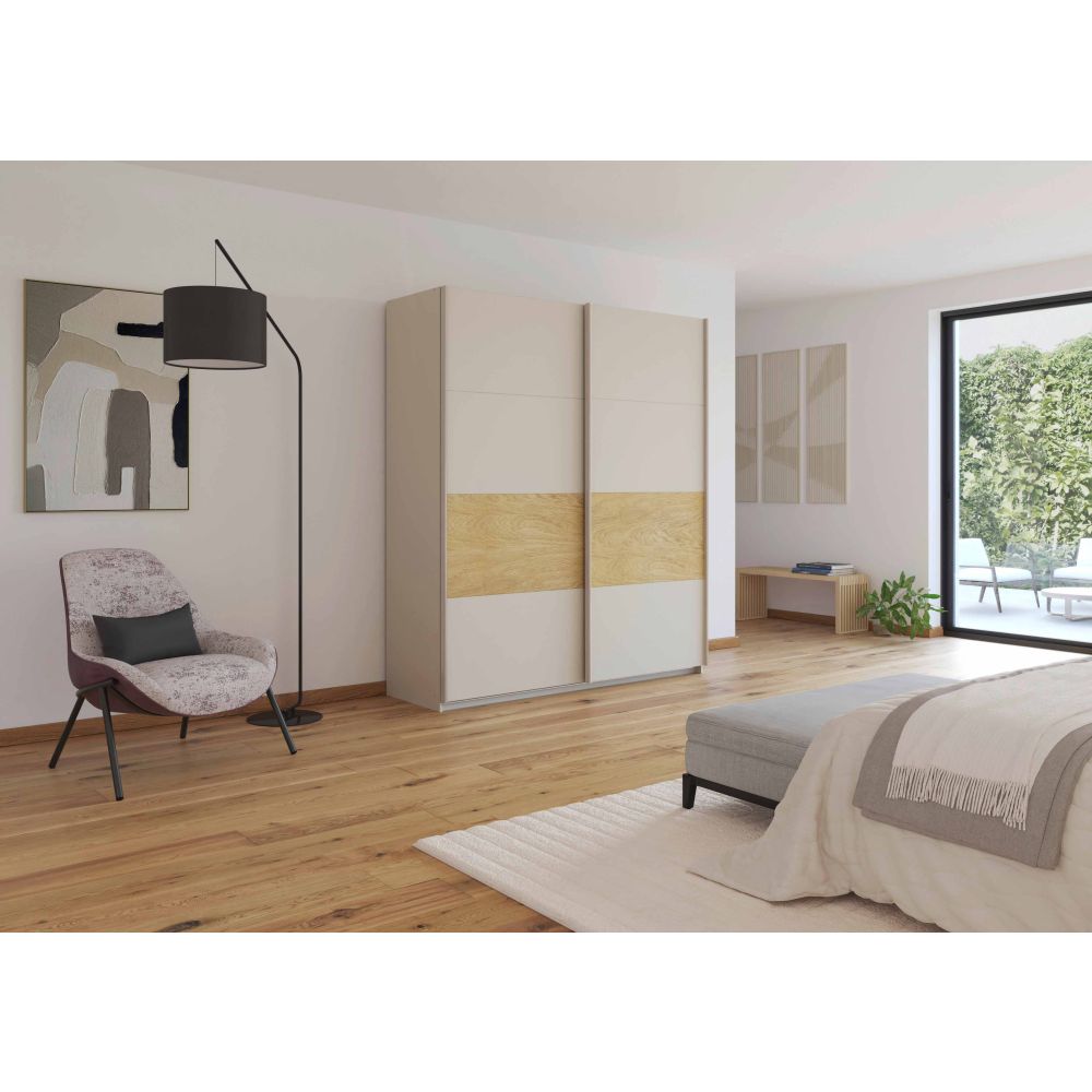 Rauch Malva 2-Door Sliding Wardrobe - 181 CM