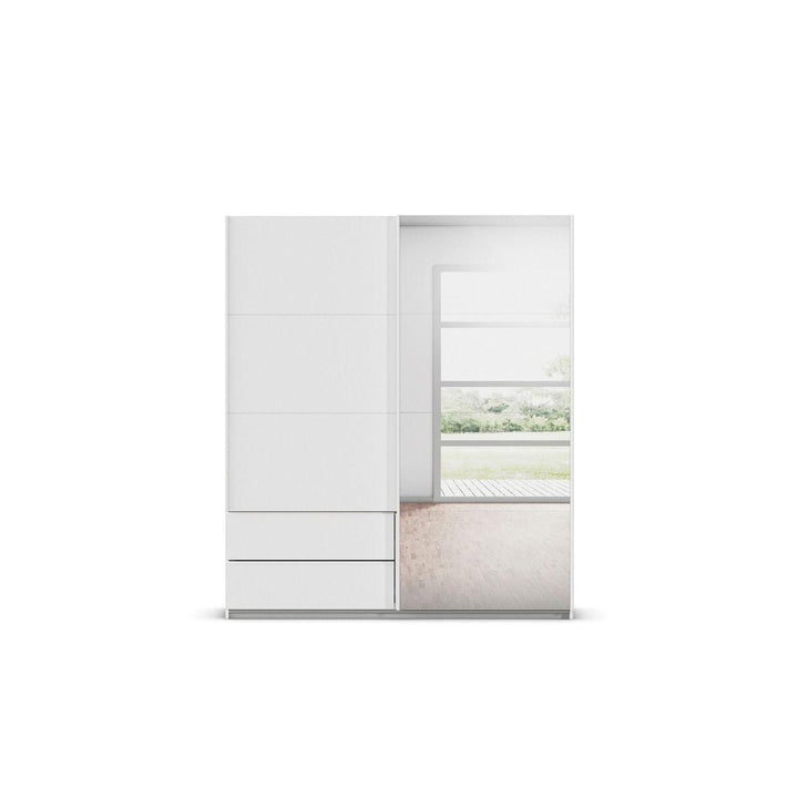 Elara Alpine White 2 Door Sliding Wardrobe