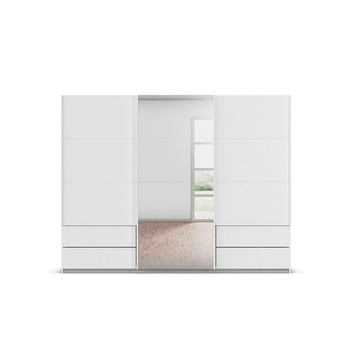 Elara White 3 Door Sliding Wardrobe