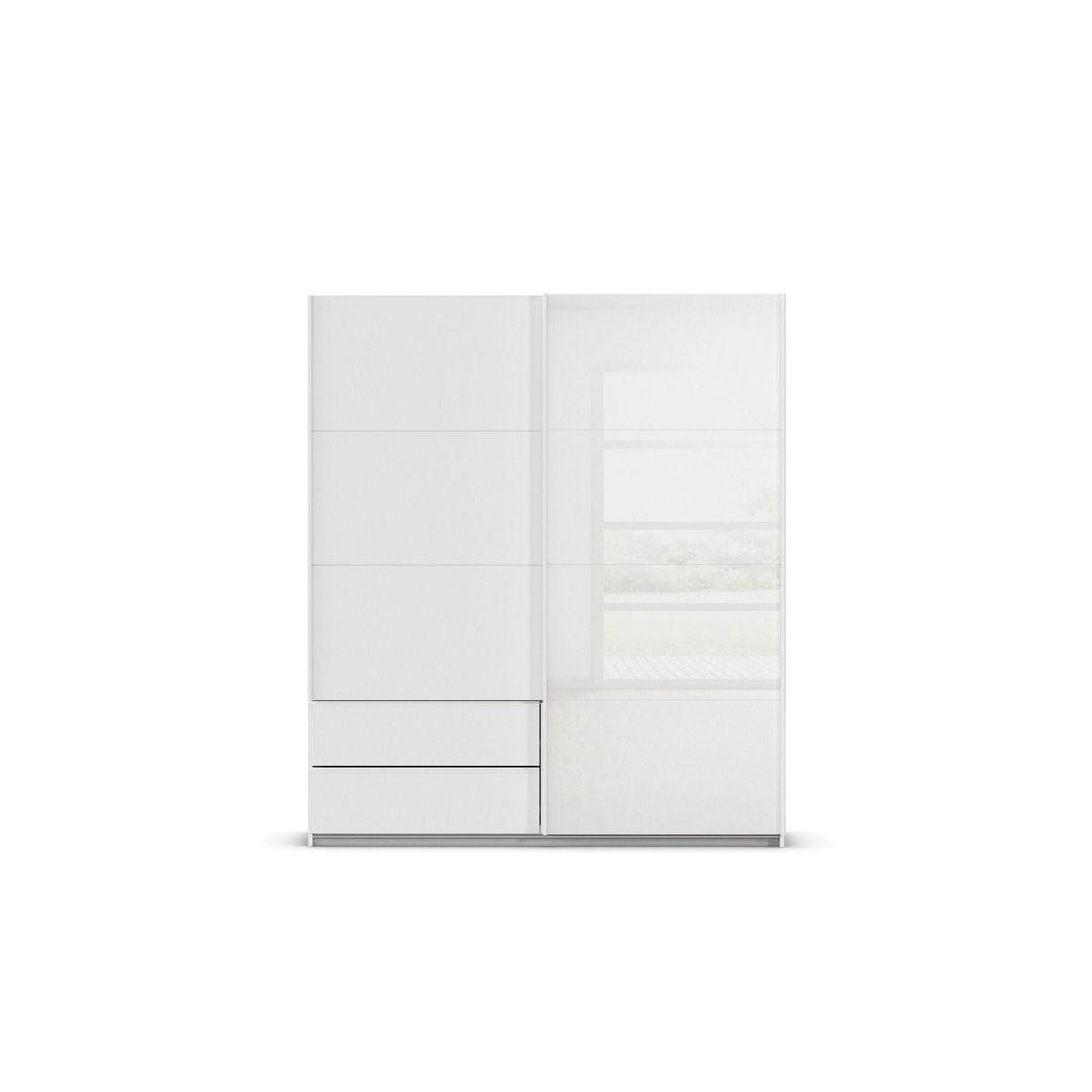 Elara Alpine White 2 Door Sliding Wardrobe