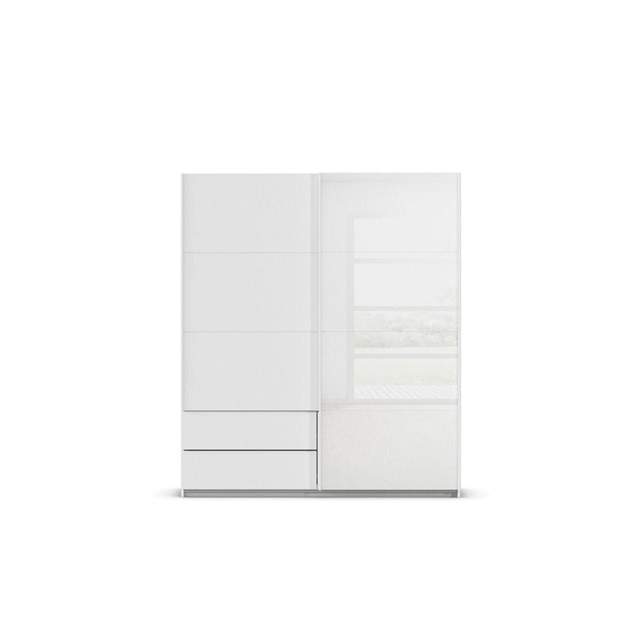 Elara Alpine White 2 Door Sliding Wardrobe