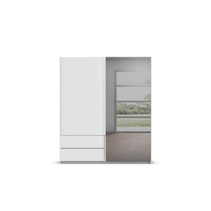 Elara Alpine White 2 Door Sliding Wardrobe