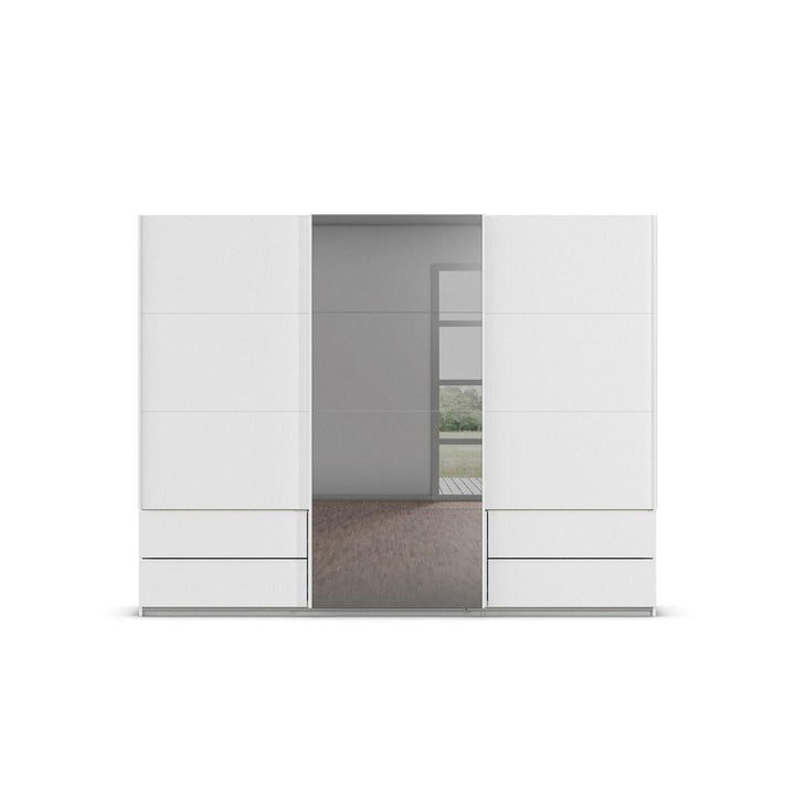 Elara White 3 Door Sliding Wardrobe