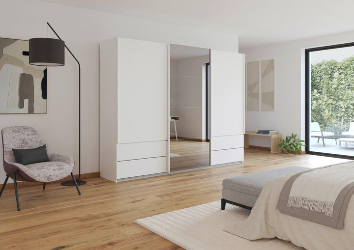 Elara White 3 Door Sliding Wardrobe