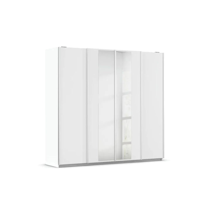 Rauch Altera White 4 Door Sliding Wardrobe With Mirror