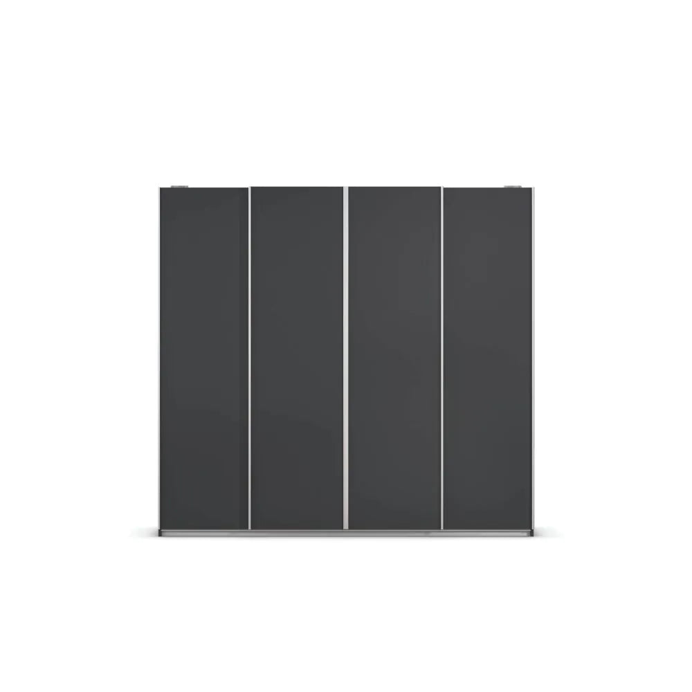 Rauch Altera Metallic Grey 4 Door Sliding Wardrobe