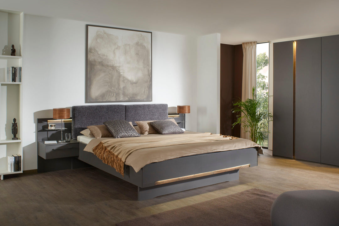luana 6 Door Hinged Wardrobe with Lighting