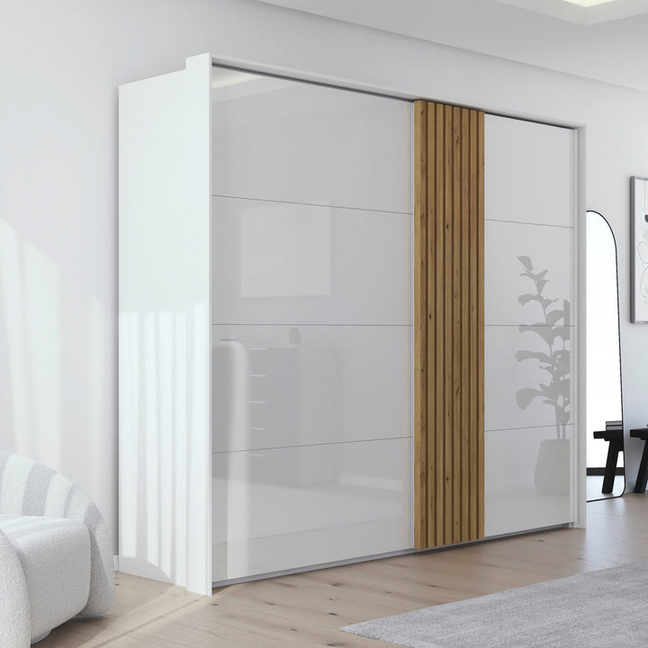 Rauch TEGIO Crystal White Glass / Wild Oak 301cm