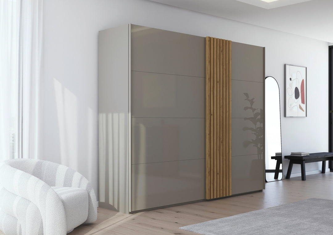 Rauch TEGIO Black Glass / Wild Oak 301cm