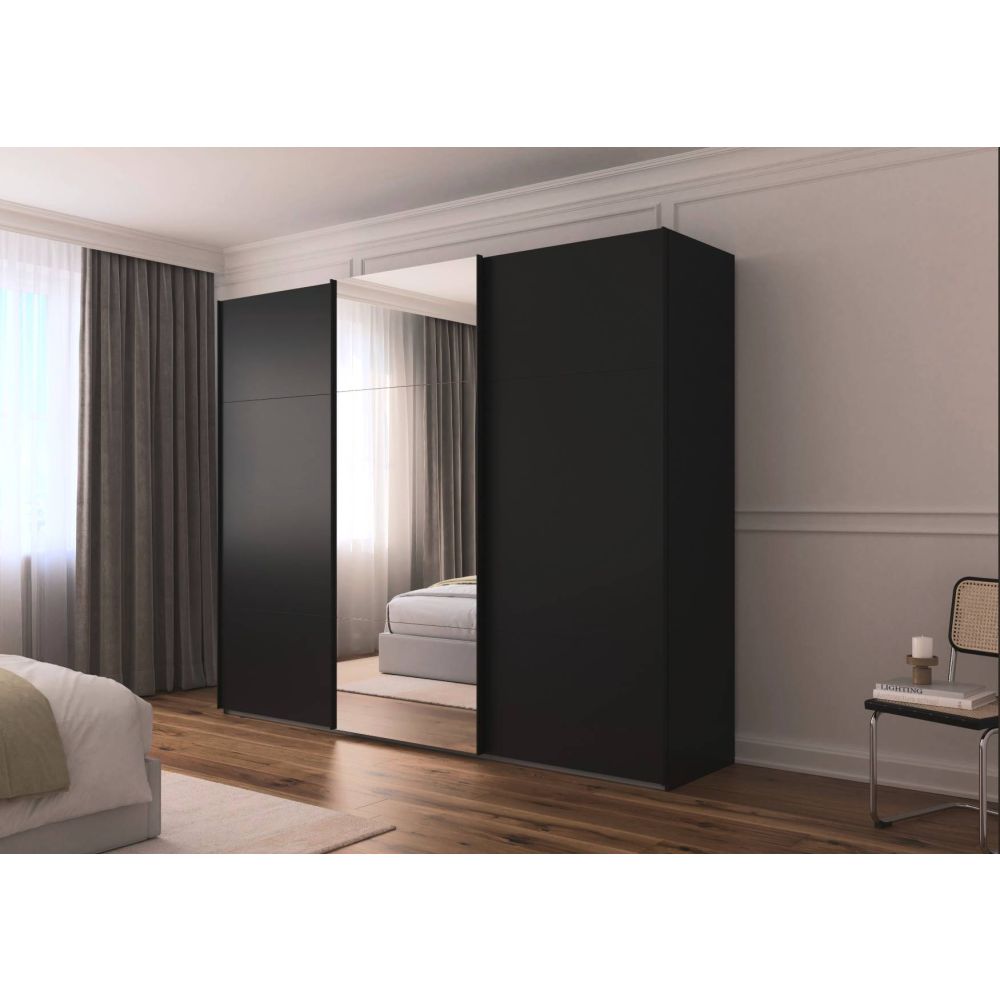 Rauch Contido 3 Door Sliding Wardrobe With Mirror