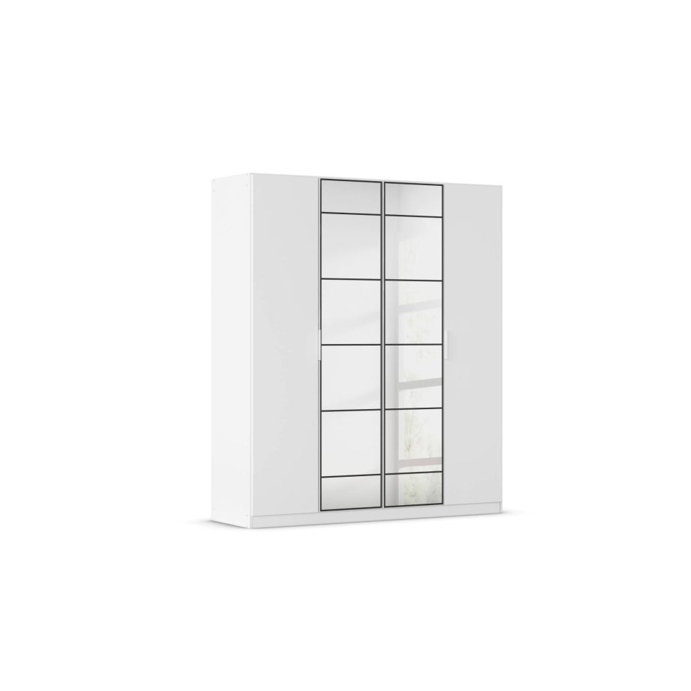 Rauch Acero Alpine White Hinged Door Wardrobe