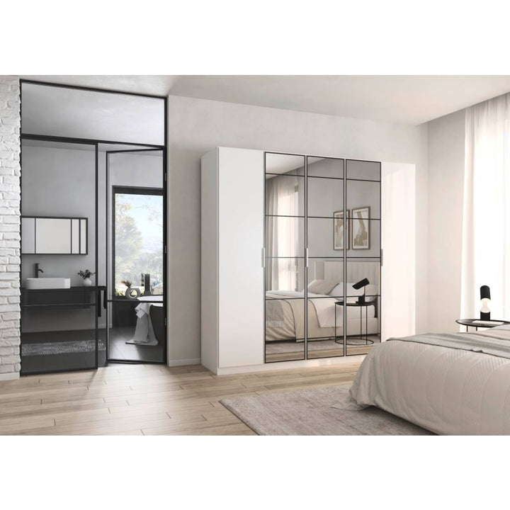 Rauch Acero Alpine White Hinged Door Wardrobe