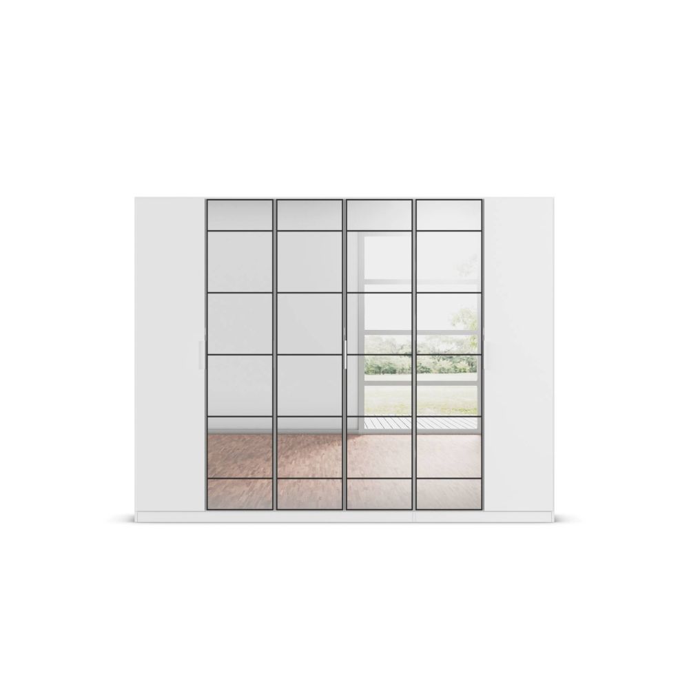 Rauch Acero Alpine White Hinged Door Wardrobe