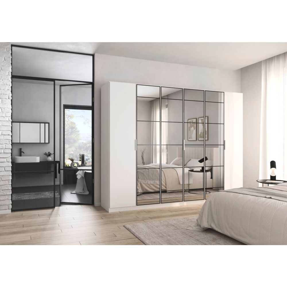Rauch Acero Alpine White Hinged Door Wardrobe