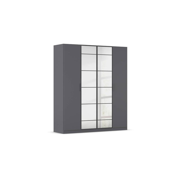 Rauch Acero Metallic Grey Hinged Door Wardrobe