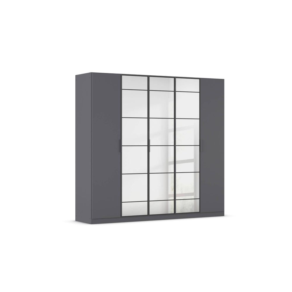 Rauch Acero Metallic Grey Hinged Door Wardrobe