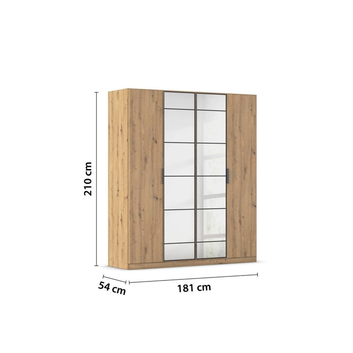 Rauch Acero Artisan Oak Hinged Door Wardrobe