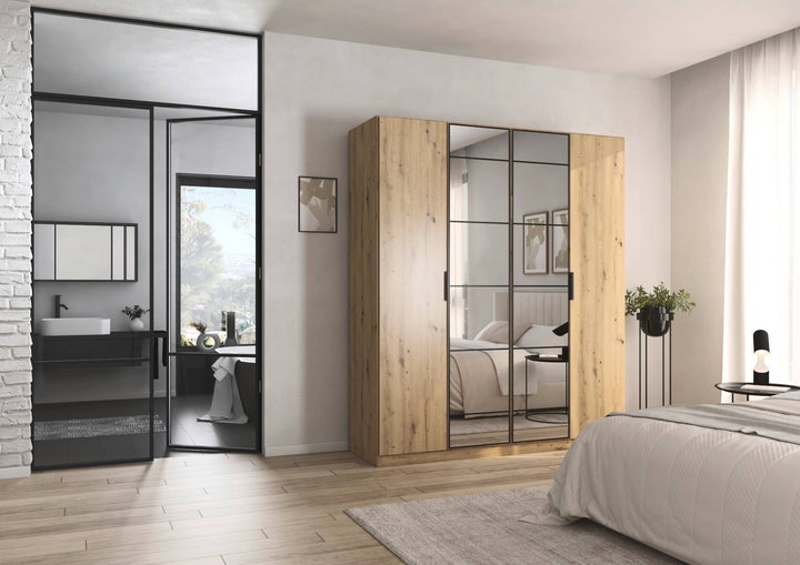 Rauch Acero Artisan Oak Hinged Door Wardrobe