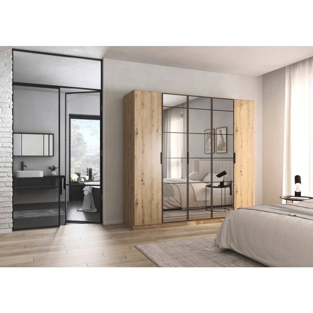 Rauch Acero Artisan Oak Hinged Door Wardrobe