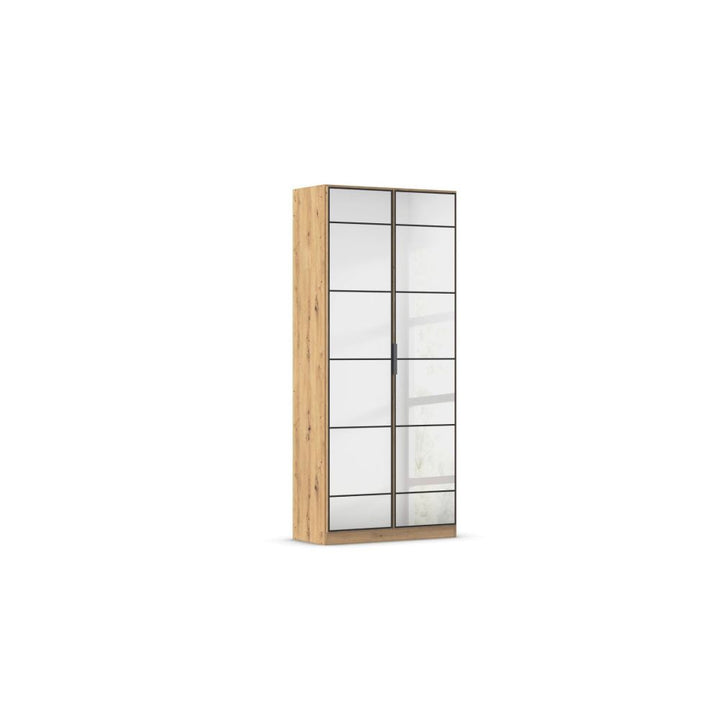 Rauch Acero Artisan Oak Full Mirror Hinged Door Wardrobe