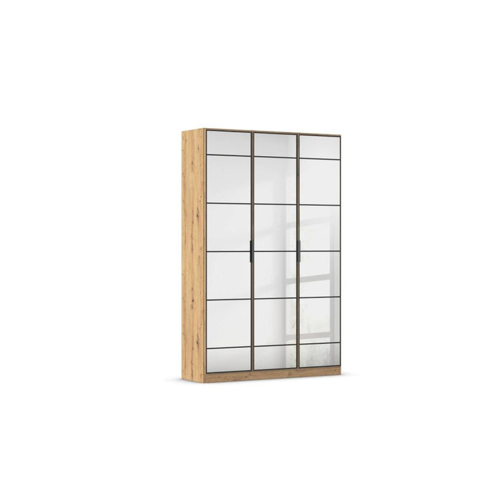 Rauch Acero Artisan Oak Full Mirror Hinged Door Wardrobe