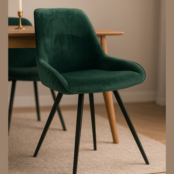 Stamford Dining Chair - Green Velvet