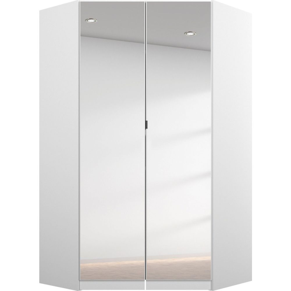 Rauch Ontario Corner Hinged Door Wardrobe With Mirror