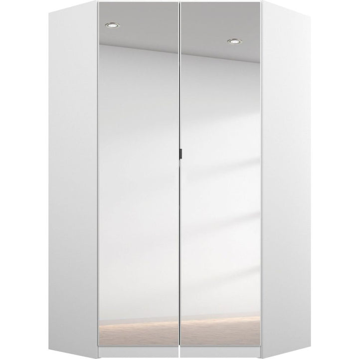 Rauch Ontario Corner Hinged Door Wardrobe With Mirror