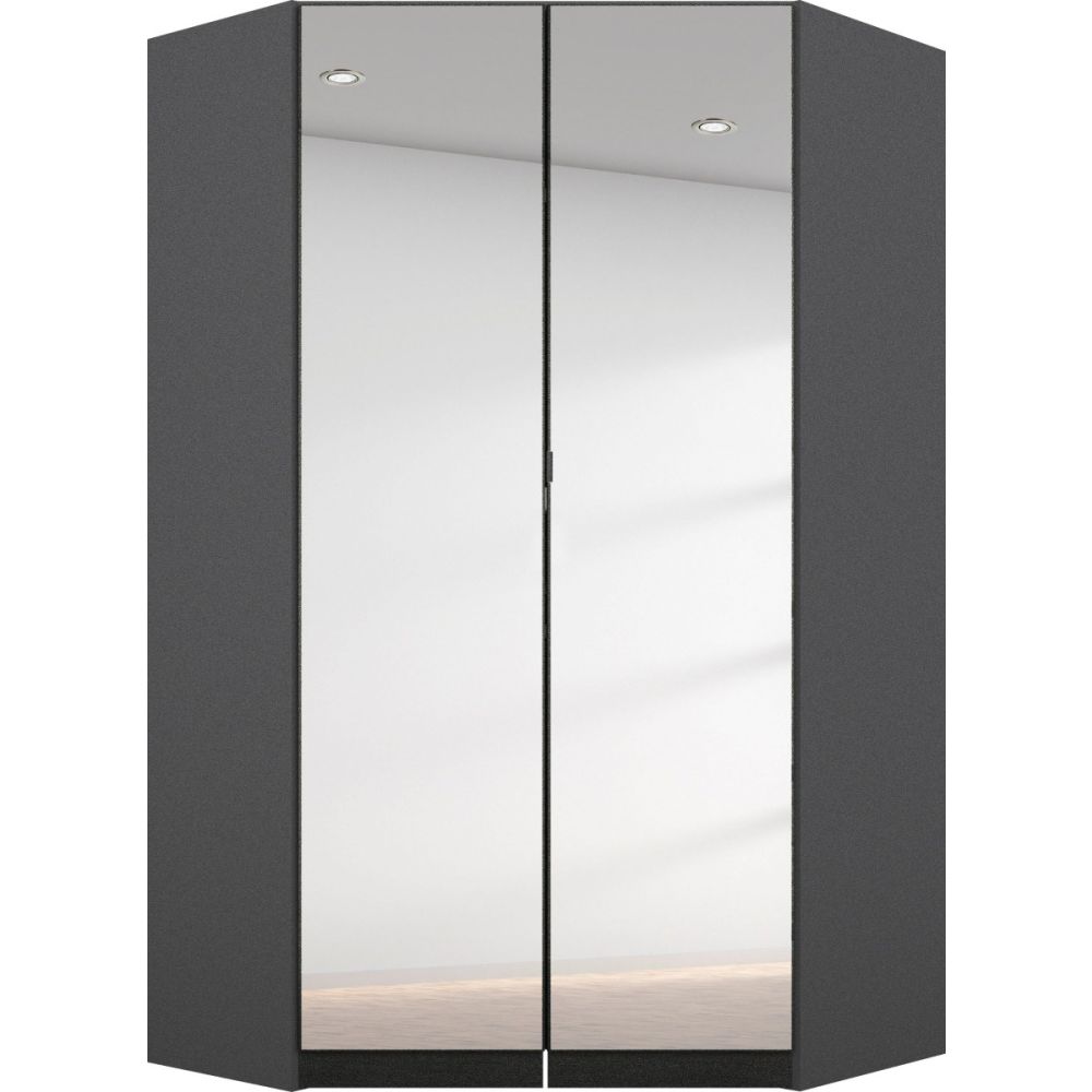 Rauch Ontario Corner Hinged Door Wardrobe With Mirror