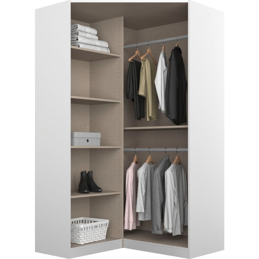 Rauch Ontario Corner Hinged Door Wardrobe With Mirror