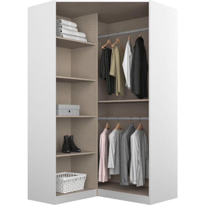 Rauch Ontario Corner Hinged Door Wardrobe With Mirror