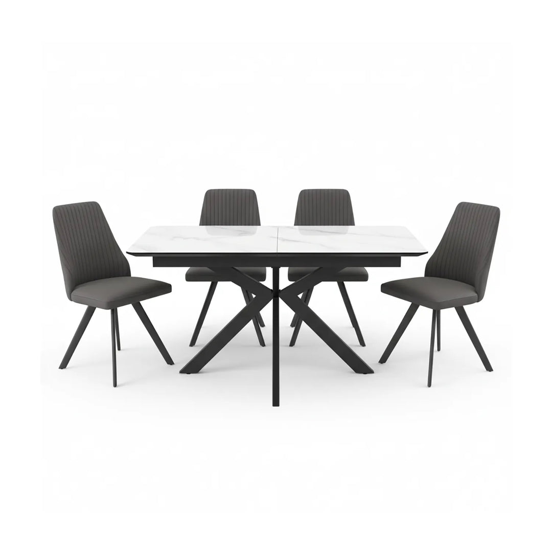 The Zenith 200cm Extending Ceramic Dining Suite