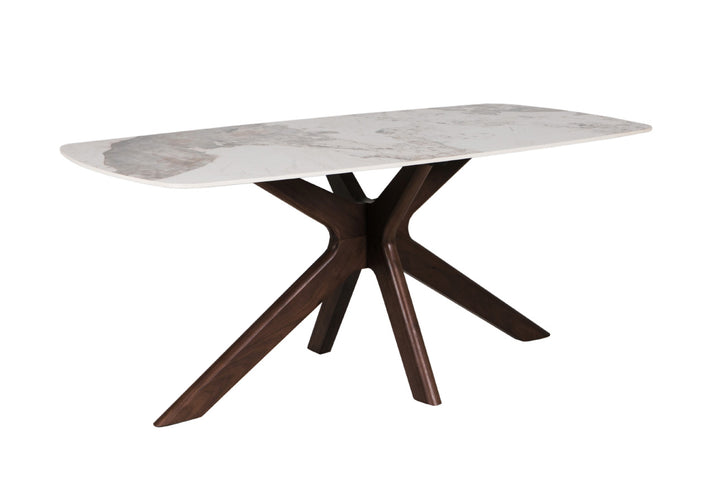 Ariya Dining Table with Mortiz Dining Chairs