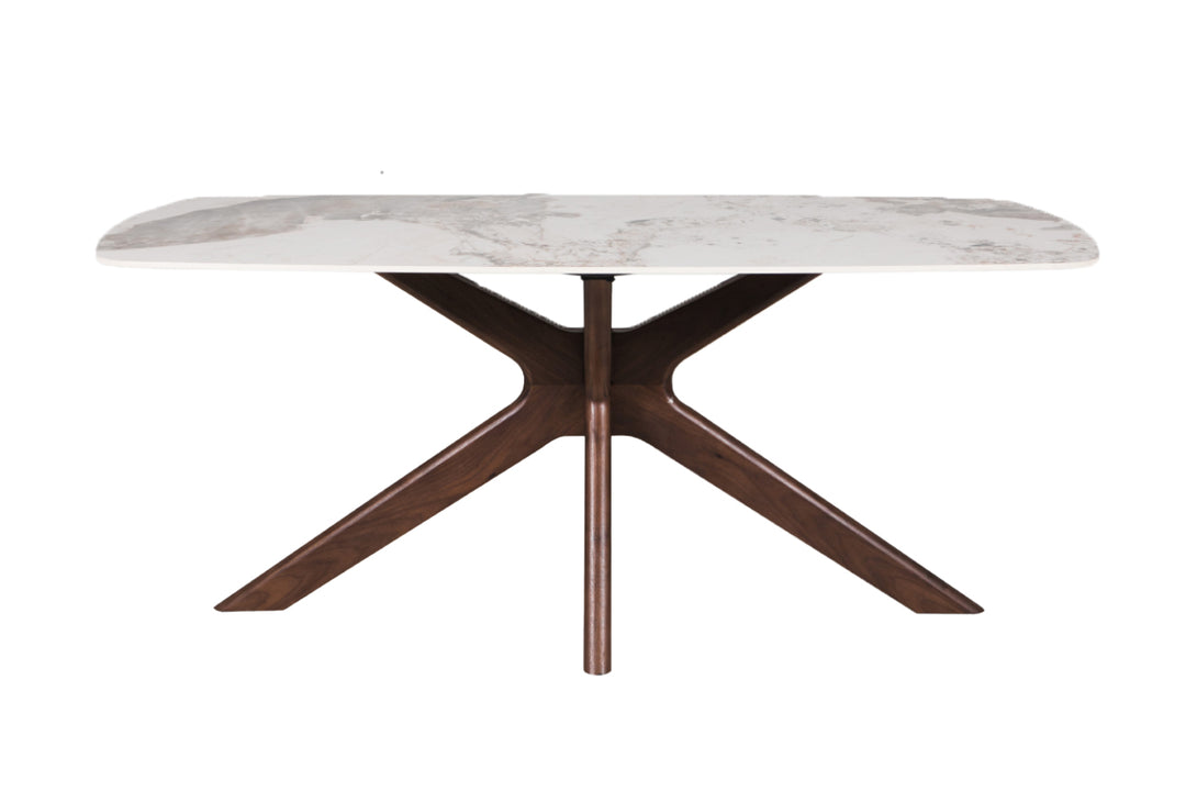 Ariya Dining Table with Mortiz Dining Chairs