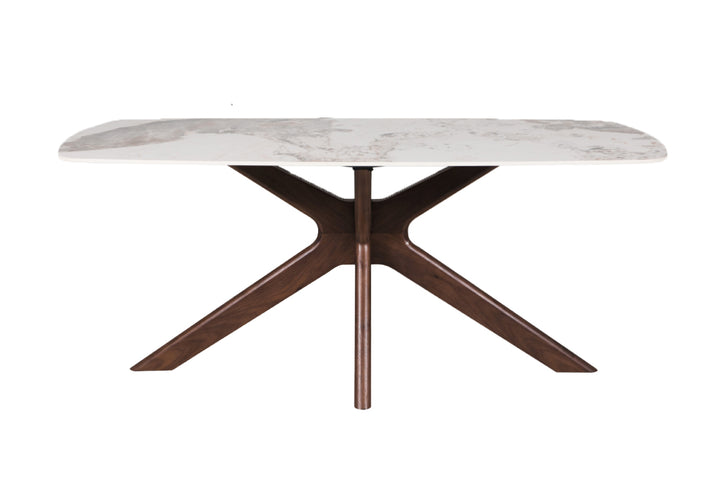 Ariya Dining Table with Mortiz Dining Chairs
