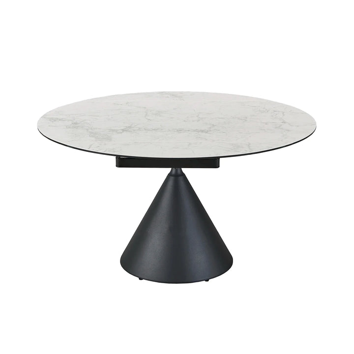 Summit Circular Ceramic Extending Table & 4 Swivel Chairs