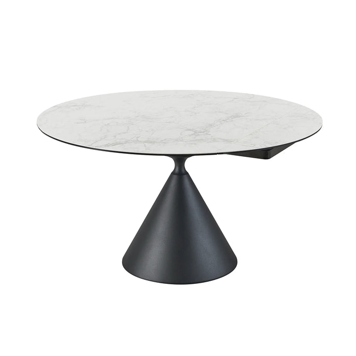 Summit Circular Ceramic Extending Table & 4 Swivel Chairs