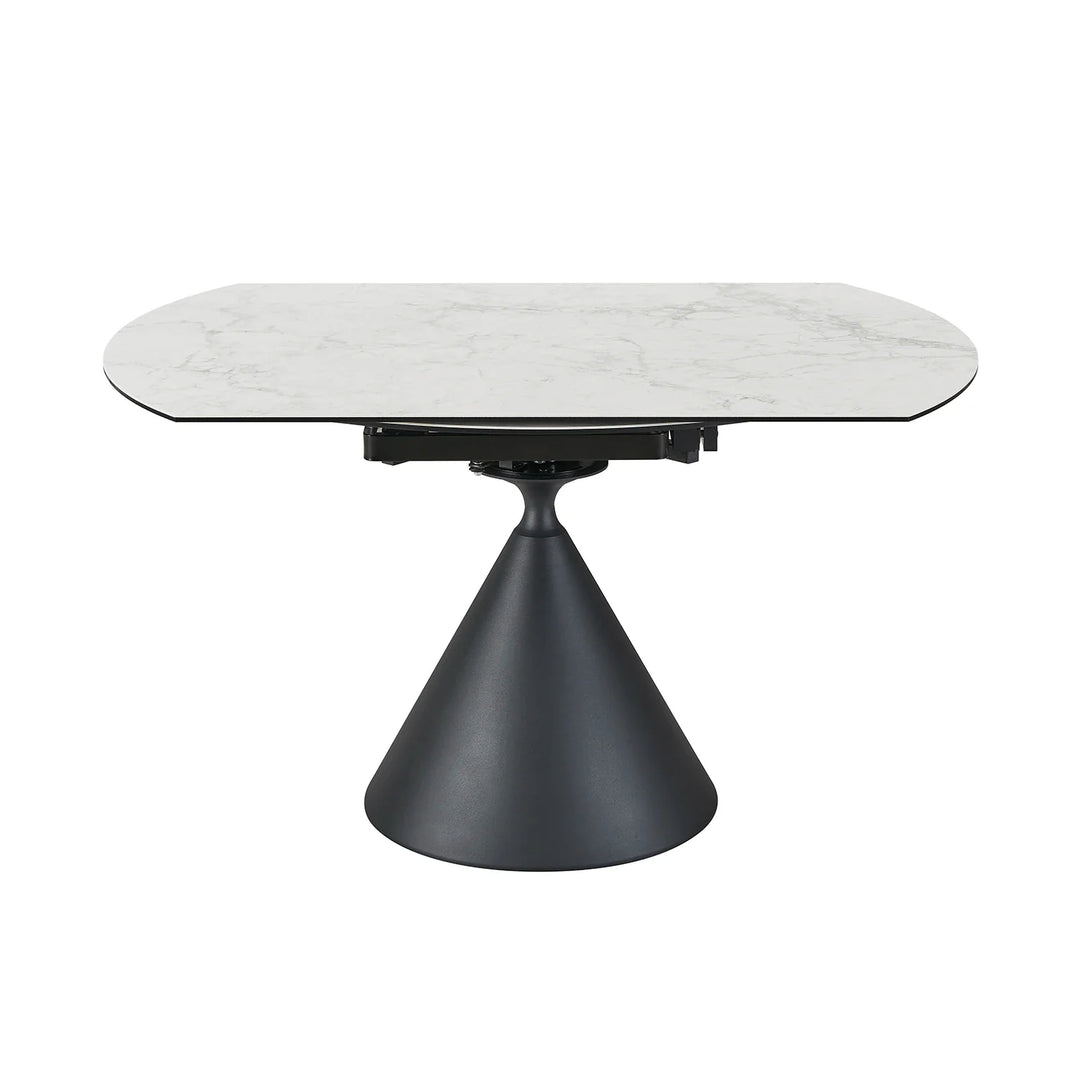 Summit Circular Ceramic Extending Table & 4 Swivel Chairs