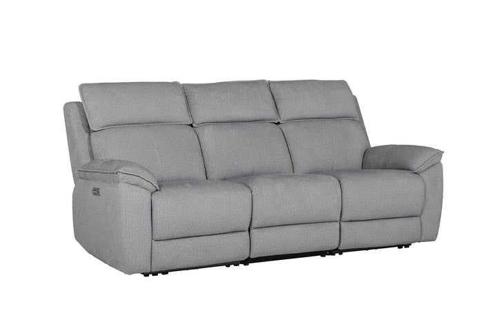Blaine 3 Seater Electric Recliner Greige