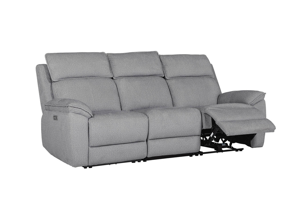Blaine 3 Seater Electric Recliner Greige