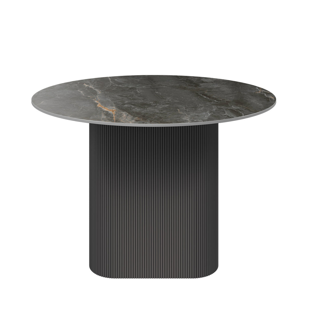 Austin Round Gloss Ceramic Dining Table