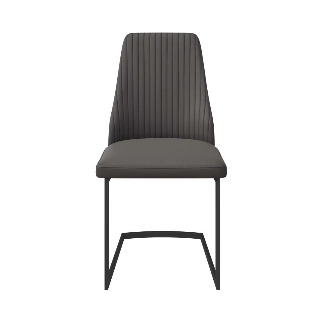 Castello Leather Dining Chair Light Grey