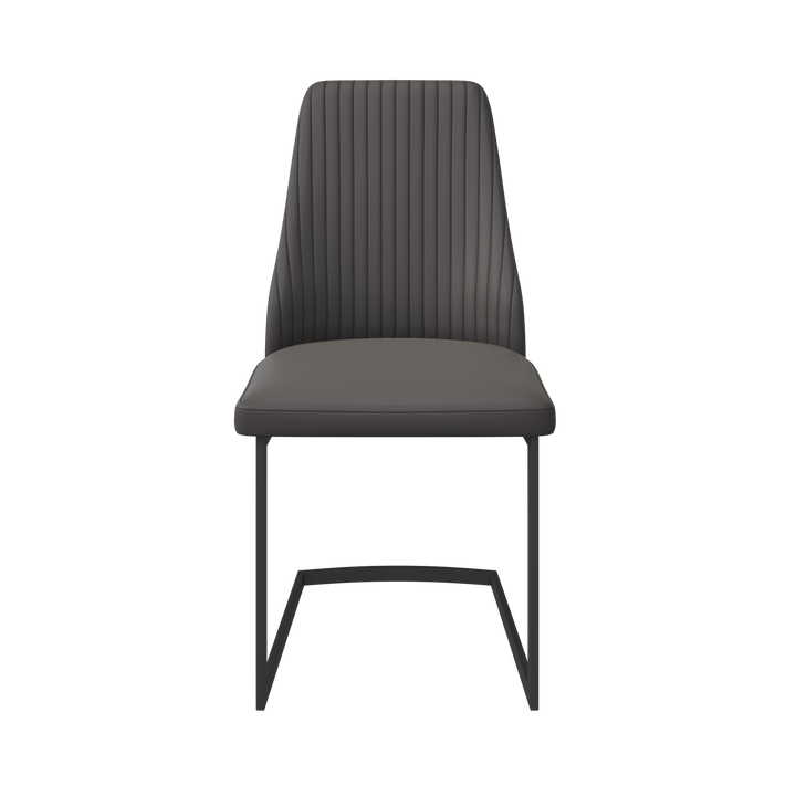Castello Leather Dining Chair Light Grey