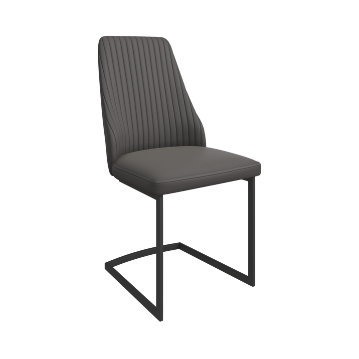 Castello Leather Dining Chair Light Grey