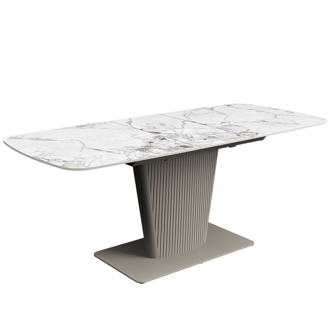 Castello 160-200cm Ceramic Extending Dining Table White