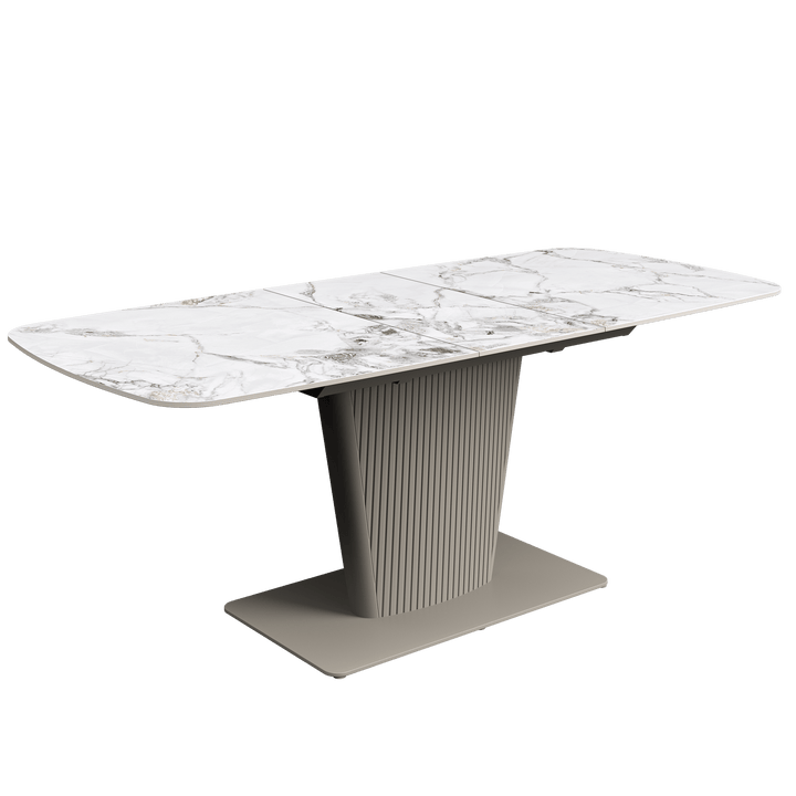 Castello 160-200cm Ceramic Extending Dining Table White
