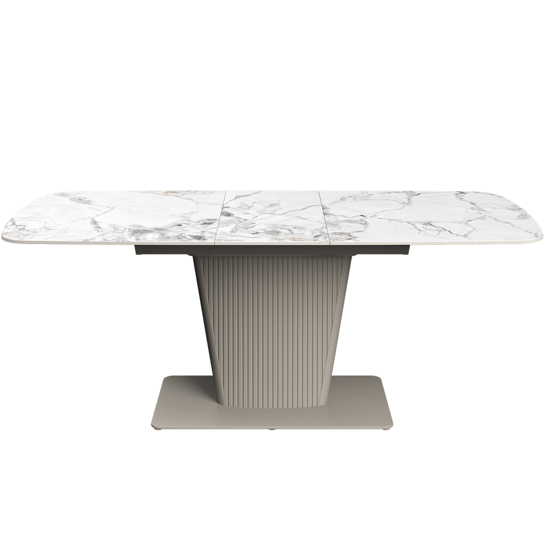 Castello 160-200cm Ceramic Extending Dining Table White