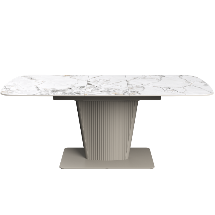 Castello 160-200cm Ceramic Extending Dining Table White